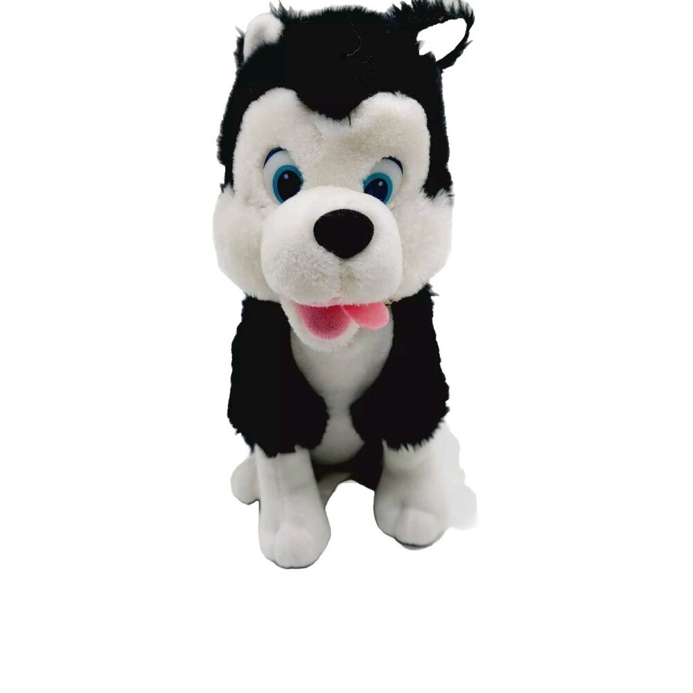 Husky Dog Plush Stuffed Animal Black White 8" Classic Toy Co